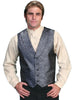 Scully Rangewear Men's Polyester Paisley Shawl Lapel Vest RW117