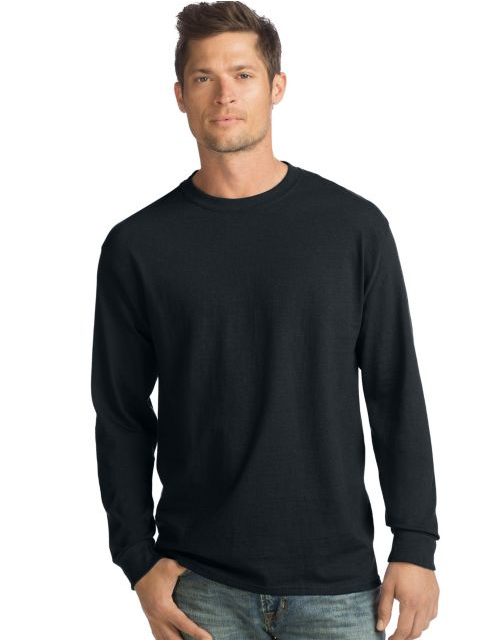 Hanes ComfortSoft® Men's Long-Sleeve T-Shirt 4-Pack O5286