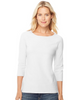 Hanes Stretch Cotton Women's Raglan Sleeve Tee O9343