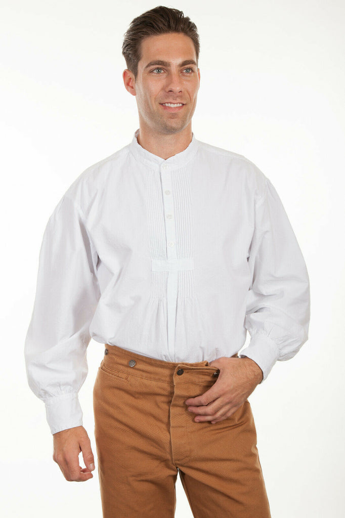 Scully Rangewear Men's Cotton Long Sleeve Vintage Old West Shirt 3X-4X 500020X