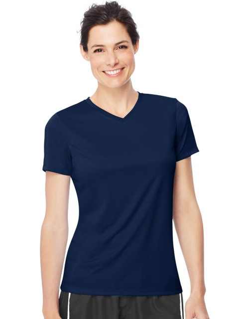 Hanes Women's Cool DRI® V-Neck T-Shirt 483V