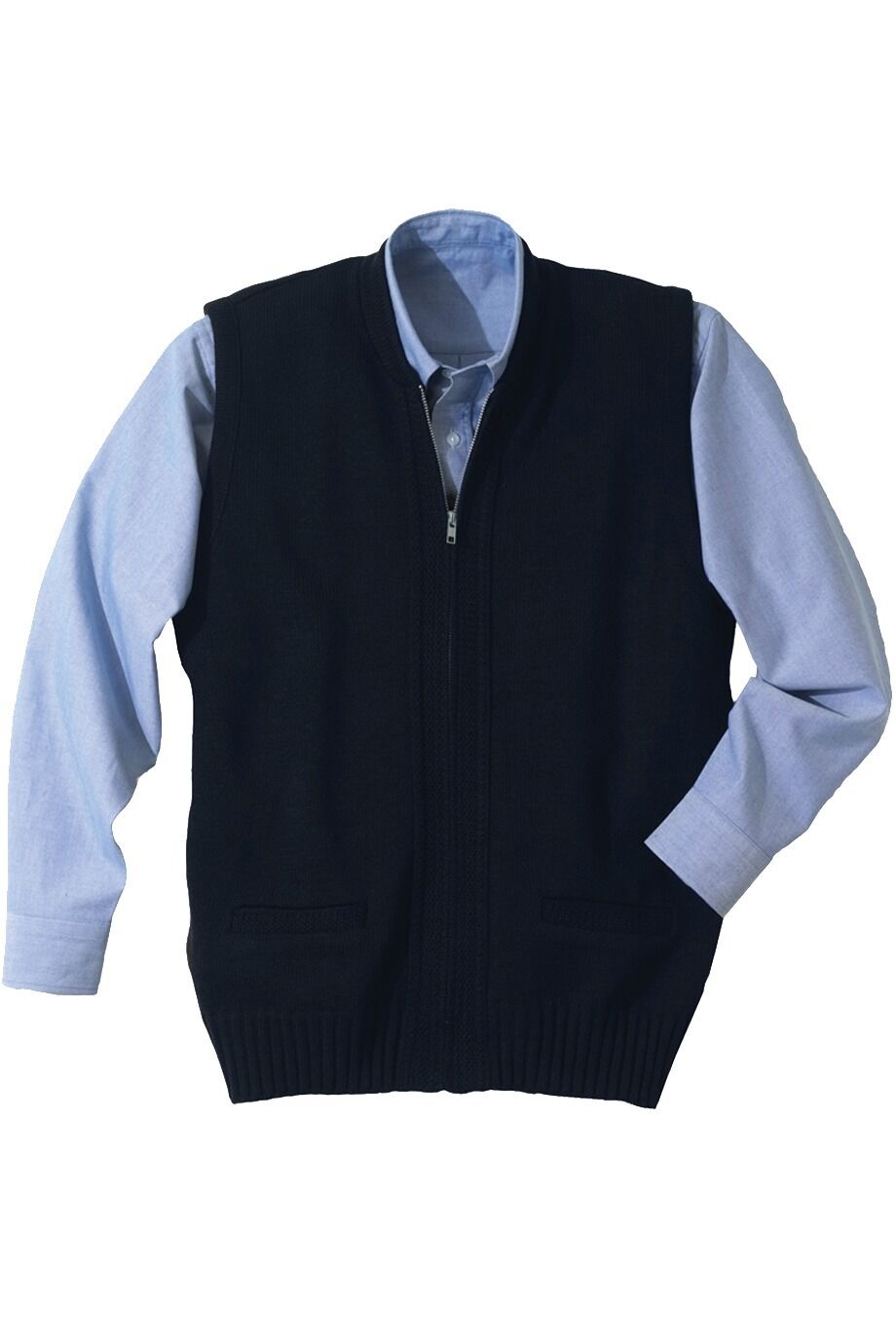 Heavy Weight Zipper Vest Sweater 302