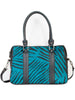 Scully Leather Handbag Womens Turquoise Hair on Calf Shoulder Tote B114