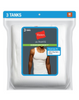Hanes Ultimate™ ComfortSoft® TAGLESS® Men's Ribbed Tank Undershirt 3-Pack 7990W3