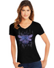 Hanes Women's Dragonfly Mandala Short-Sleeve V-Neck Graphic Tee GT9337 Y07650