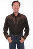 Scully Big Men's Embroidered Long Sleeve Western Shirt  P-884X