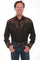 Scully Big Men's Embroidered Long Sleeve Western Shirt  P-884X