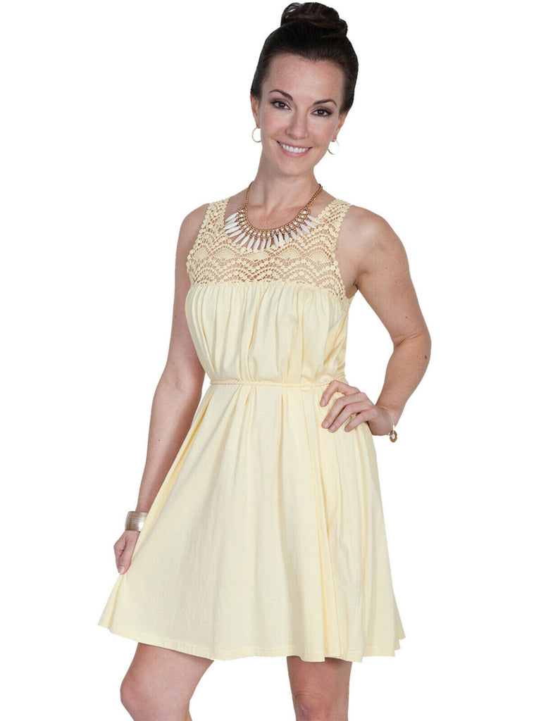 Cantina by Scully Cord Tie Yellow Dress PSL-171