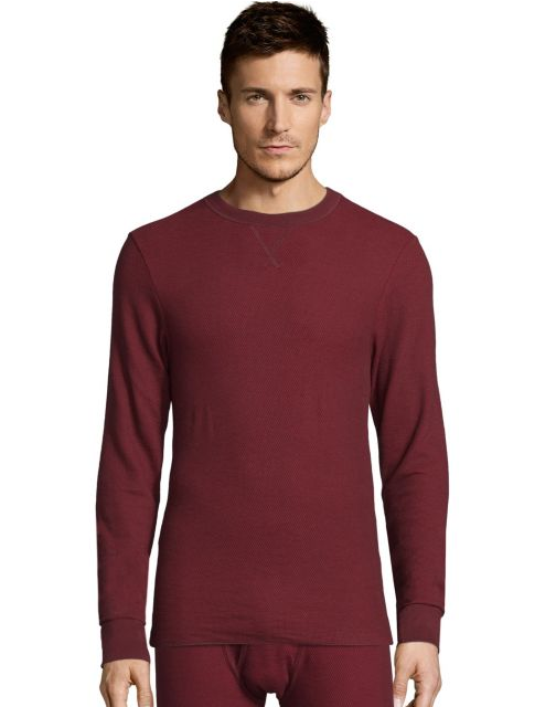 Hanes Men's Raschel Thermal Crewneck 121101