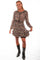 Scully Womens Feather Long Sleeve Dress HC76