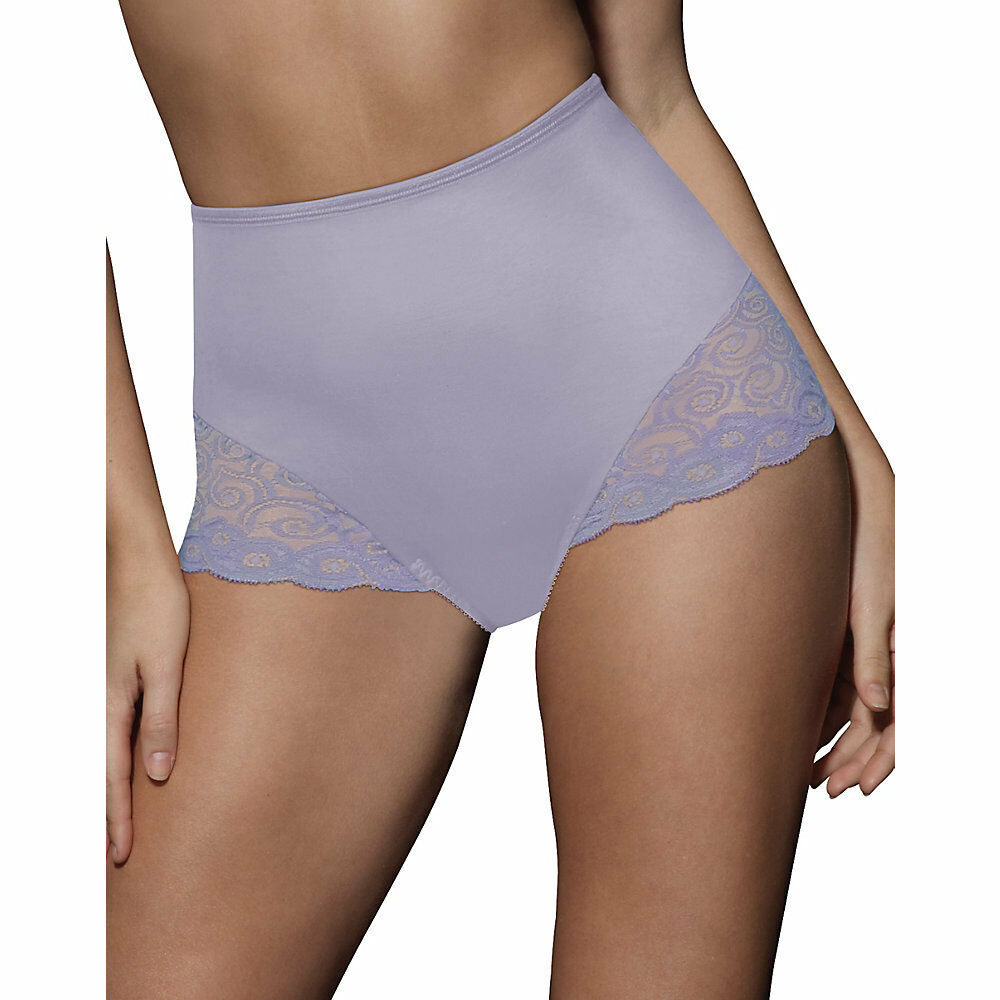Bali Brief with Lace Firm Control 2-Pack X054