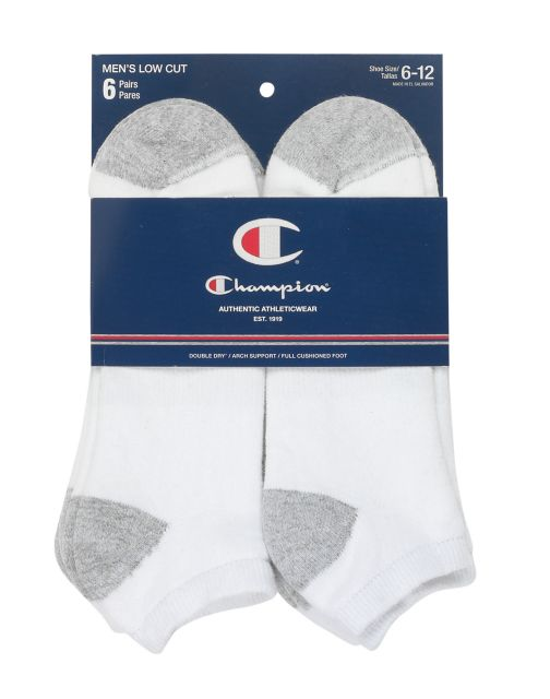 Champion Double Dry® Performance Men's Low-Cut Socks 6-Pack CH603