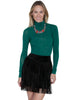 Scully Women's Boar Suede Fringe Skirt L704