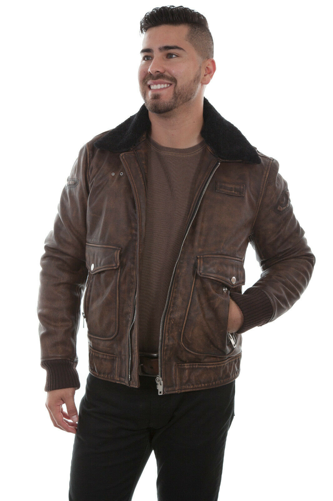 Scully Men's Leather Vintage Eagle Jacket 1004