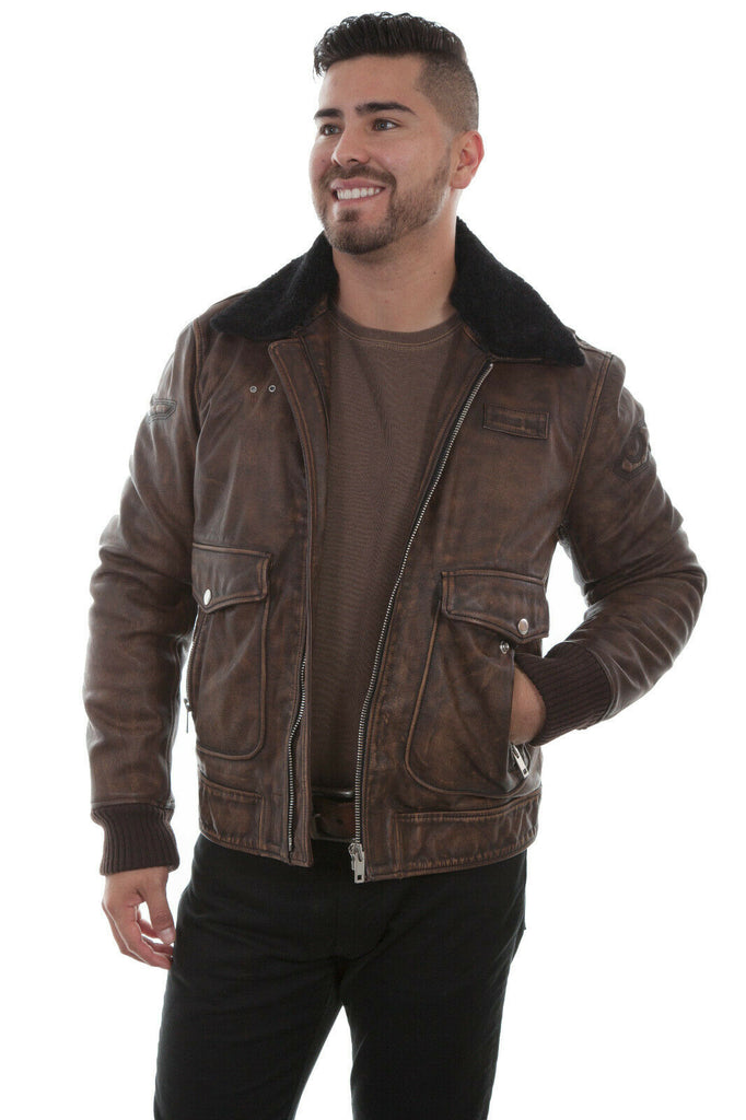 Scully Men's Leather Vintage Eagle Jacket 1004