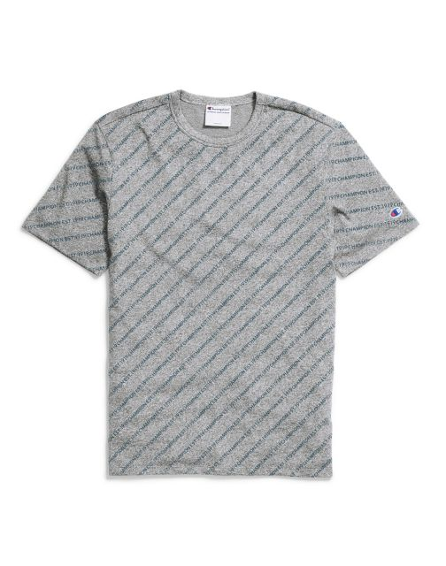 Champion Men's Heritage Tee, Allover Logo T0435