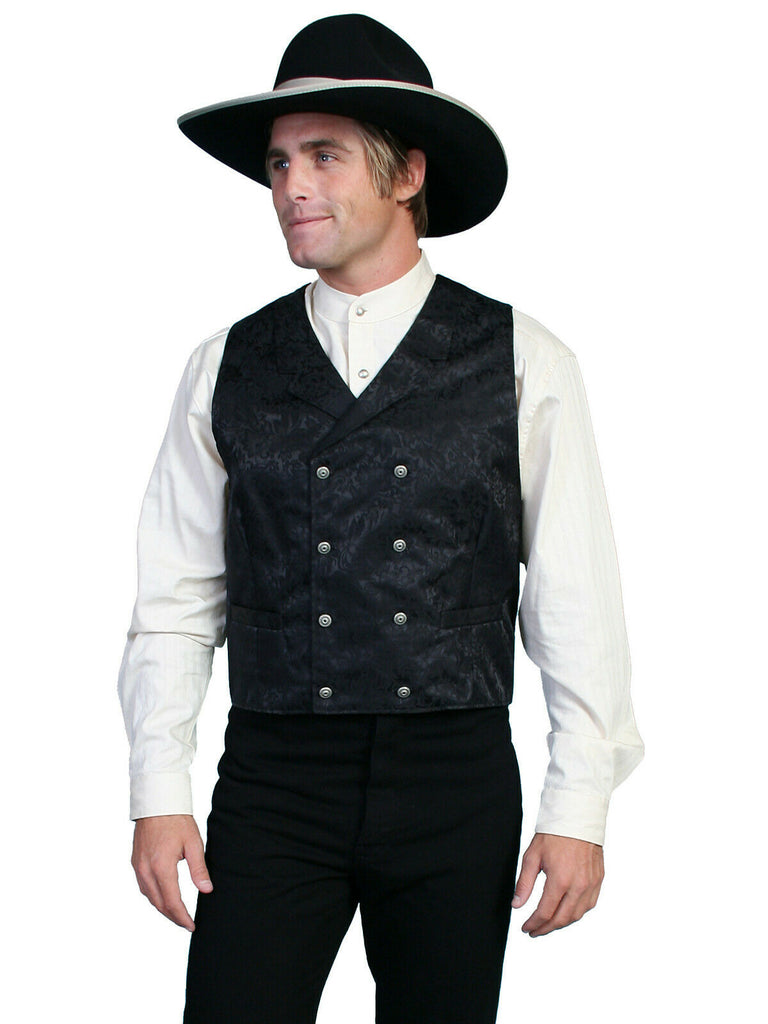 Scully Wahmaker Men's Big & Tall Silk Jacquard Vest 535344X