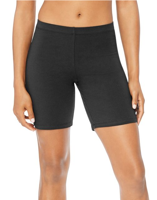 Hanes Women's Stretch Jersey Bike Shorts O9291