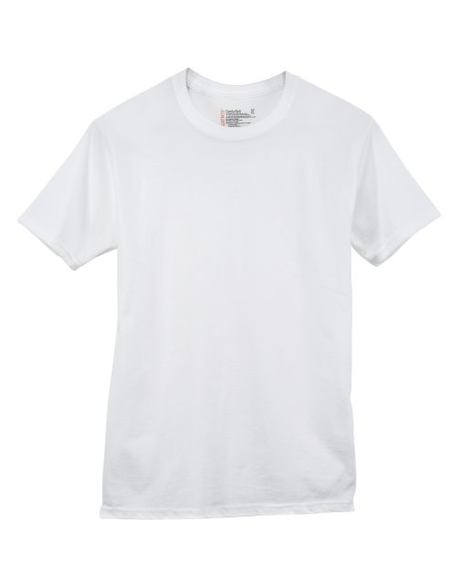 Hanes Classic Mens White Crew Neck T-Shirt P6 7870W6