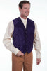 Scully Wahmaker Men's Rayon Velvet Diamond Dress Vest 521224
