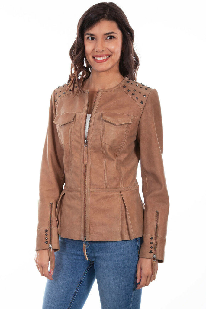 Scully Women's Leather Zip Front Jacket L1039