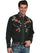Scully Men's Shirt Western Poly Blend Embroidered Floral Arrow L/S P-633