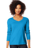 Hanes Women's Long-Sleeve V-Neck T-Shirt O9142