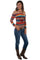 Scully Women's Serape Rayon Ballet Top 3/4 Sleeve Tunic HC516