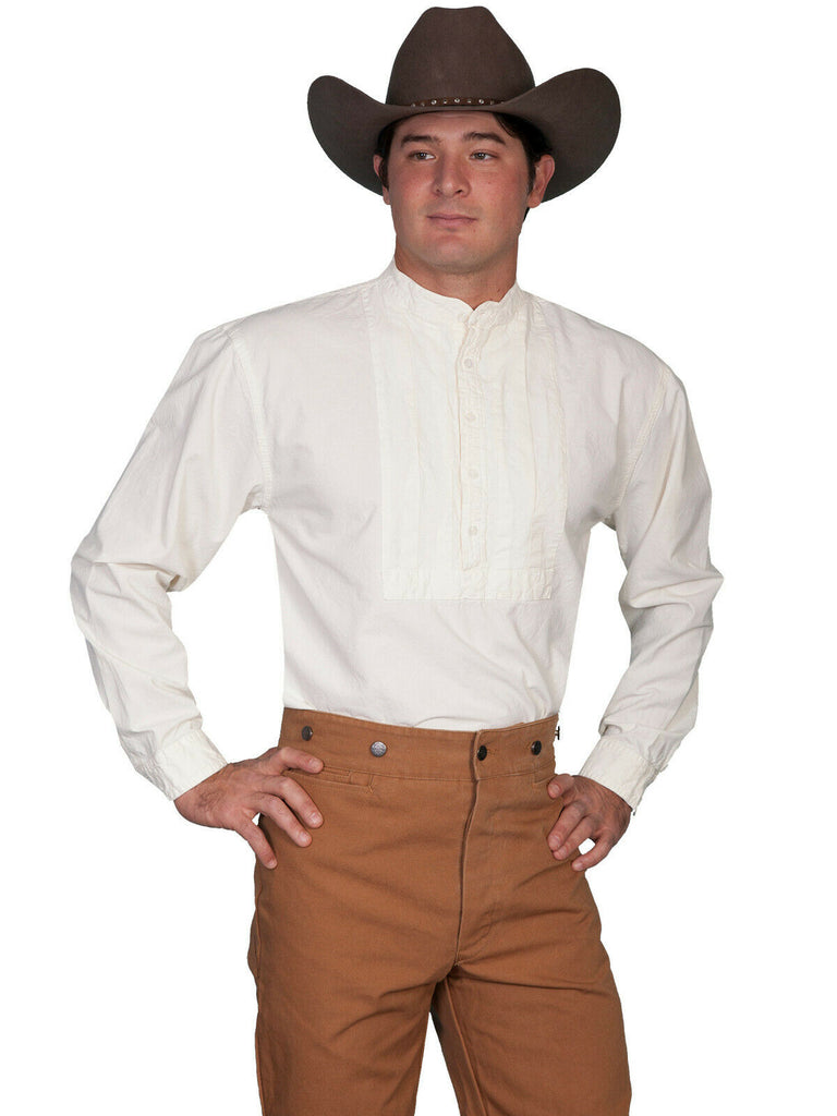Scully Rangewear Men's 100% Cotton L/S Big Townfolk Western Shirt 3X-4X RW218X