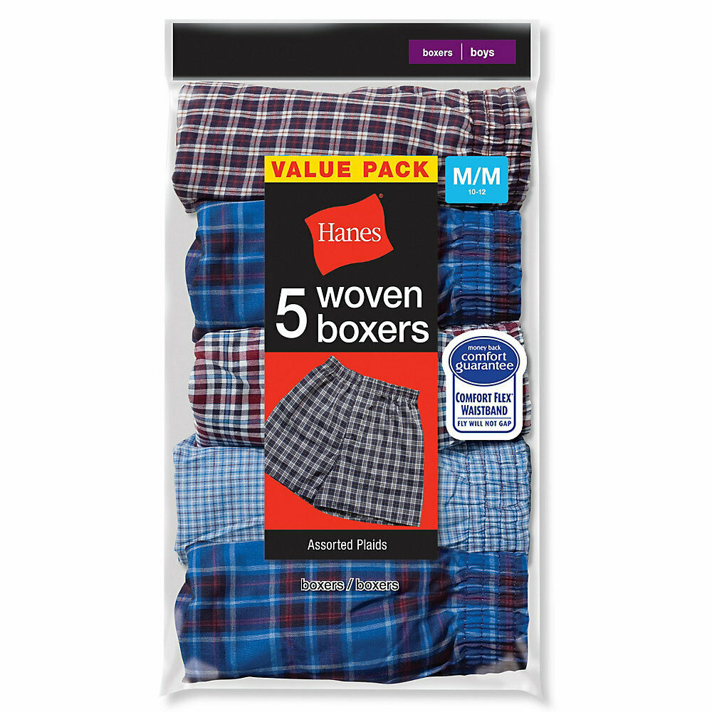 Hanes Boys Red Label Tartan Boxer B841W5