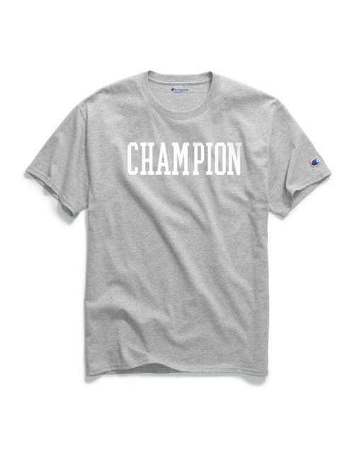 Champion Men's Classic Jersey Tee, Block Logo GT23H Y07692