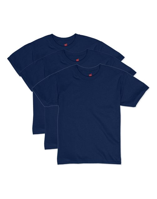 Hanes Boys' EcoSmart Short Sleeve Tee Value Pack (3-pack) O53703