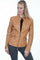 Scully Leather Women's Lace Up Sleeves Lamb Skin Motorcycle Jacket L411