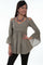 Scully Womens 100% Cotton Floral Vine Long Sleeve Tunic PSL-232