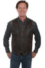 Scully Men's Leather Buck Stitch Vest 1028