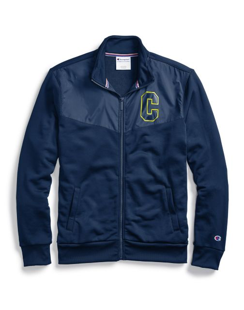 Champion Men's Warm Up Jacket, Block C Logo V4524 550197