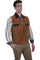 Scully Men's Leather Western Zip Vest 621