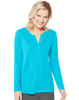 Women's Hanes Lightweight Split Neck Tunic O9304