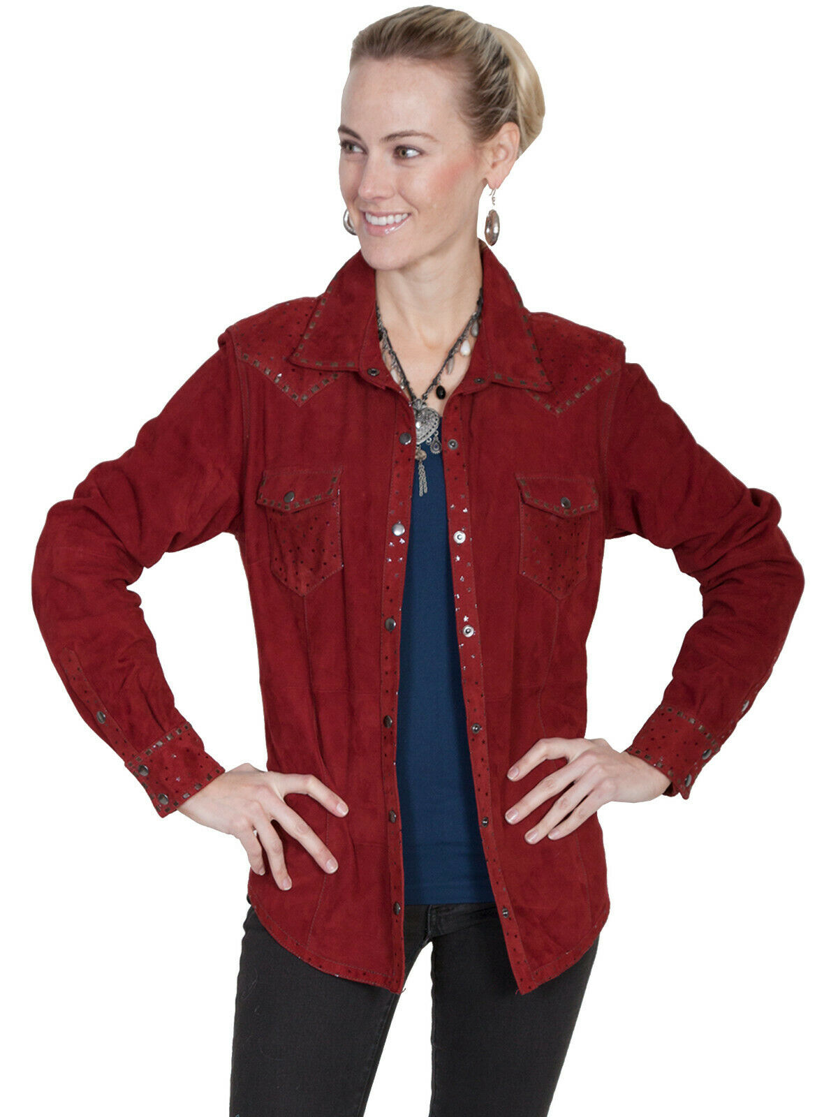 Scully Women's Suede Shirt Jacket L517