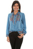 Scully Women's Embroidered Blouse HC530