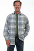 Scully Men's Western Long Sleeve Plaid Shirt TR-107
