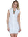 Scully Womens White 100% Cotton Floral Vine Sleeveless Dress PSL-177
