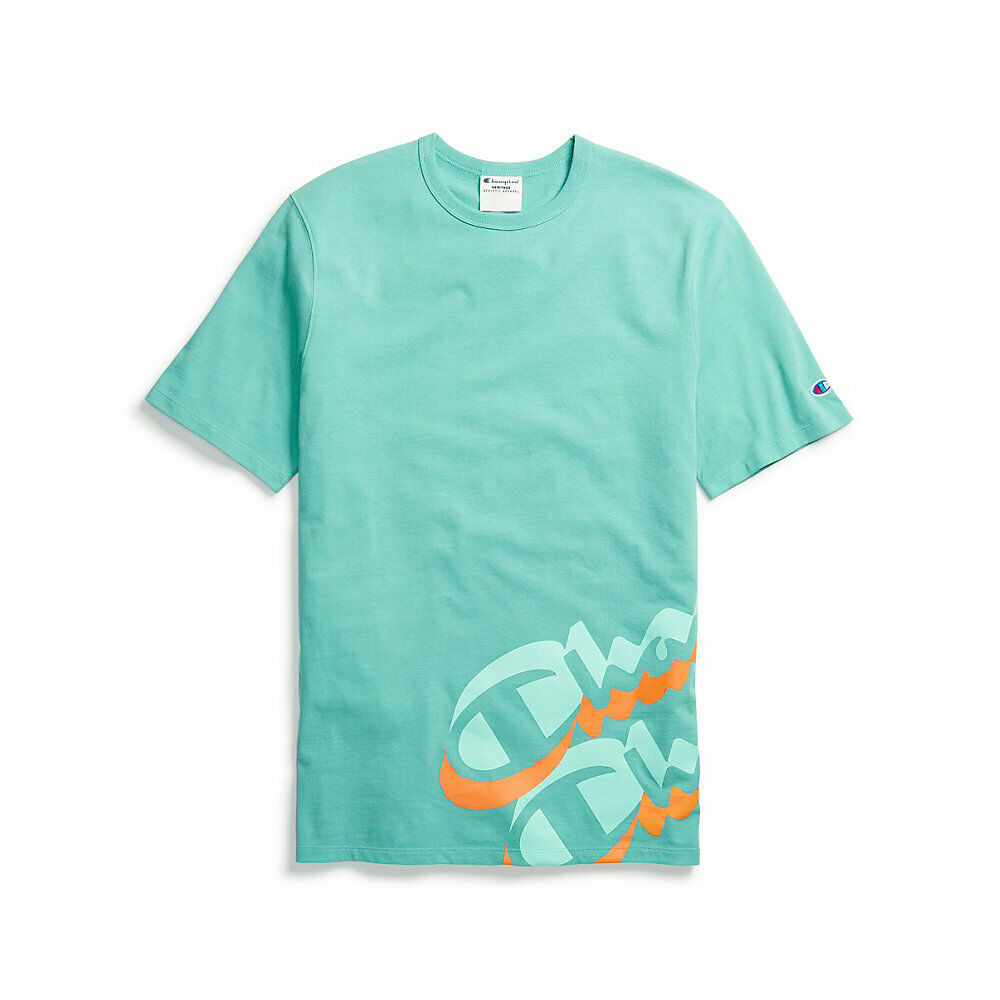 Champion Life&reg; Men's Tee, Wrap Around Logo Champion