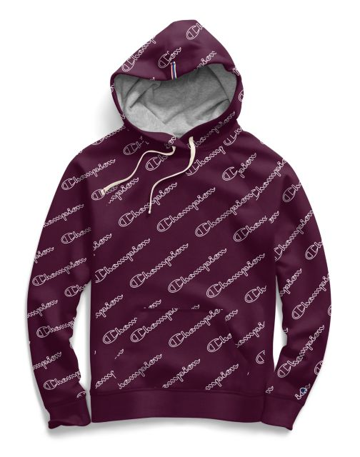 Women's Heritage Fleece Pullover Hoodie, All Over Logo