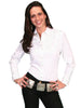 Scully Western Women's Polyester L/S Floral Stitch Western Shirt PL-654