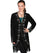 Scully Leather Women's Fringe Silver Stitch Studded Boar Suede Jacket L165