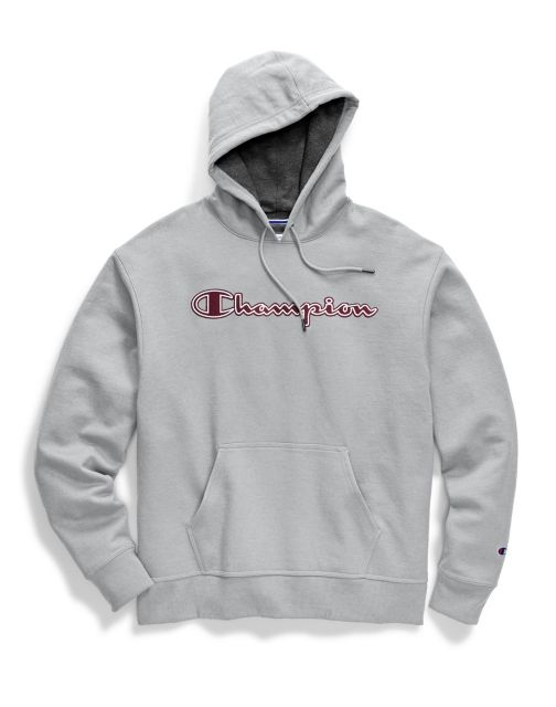 Champion Men's Powerblend® Fleece Pullover Hoodie, Chainstitch Logo GF89H Y07974