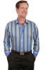 Scully Men's 100% Cotton Stripe Long Sleeve Western Shirt PS-213