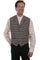 Scully Wahmaker Men's 100% Wool Check Dress Vest 521134