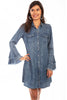 Scully Women's Western Yoke Shirt Dress HC619